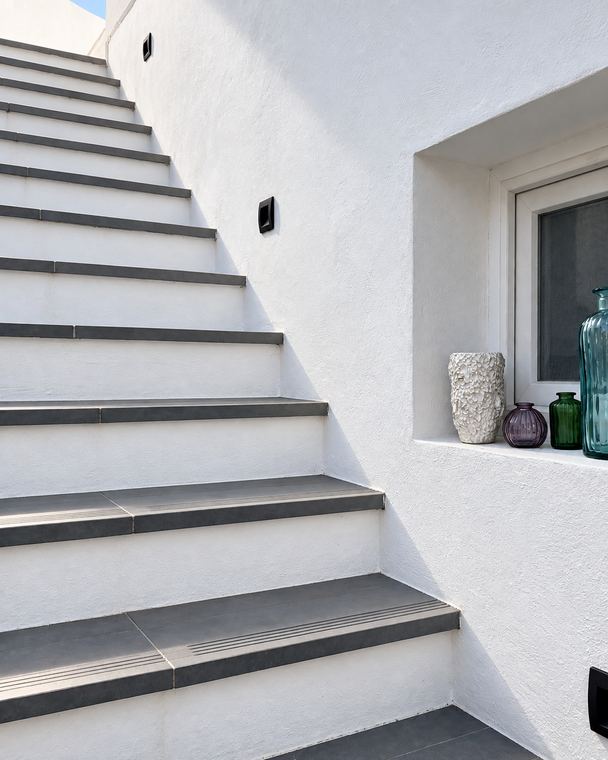 Stairs to the roof terrace